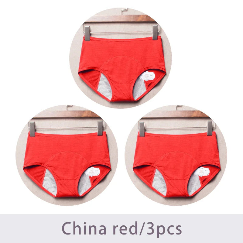 3pcs/Set Leak Proof Menstrual Panties Women