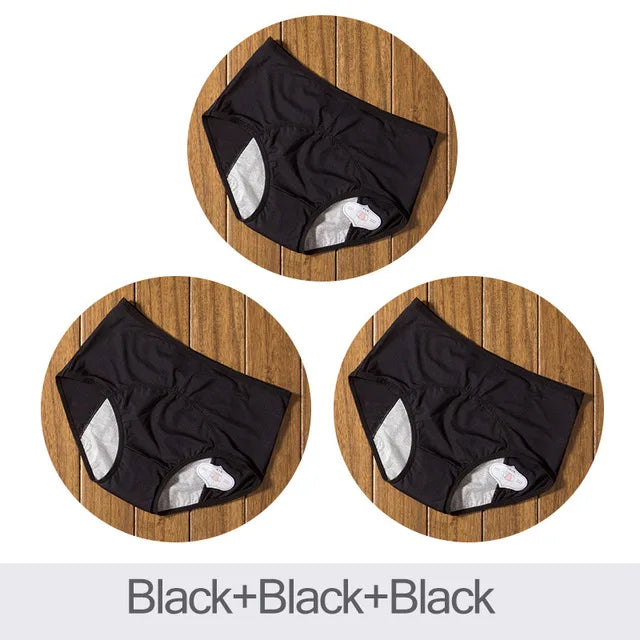 3pcs/Set Leak Proof Menstrual Panties Women