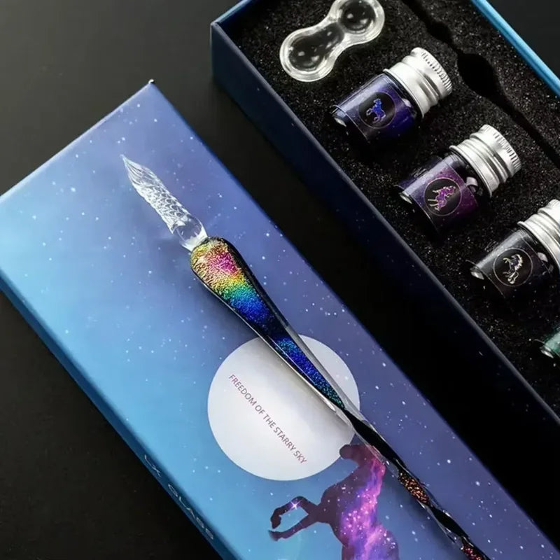 New Glass Drip Fountain Pen- MOONBIFFY