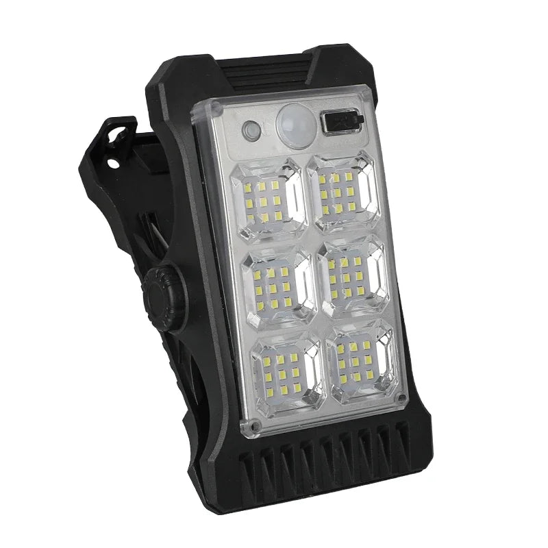 YD-18 Solar Clip Light Outdoor Portable Waterproof Body