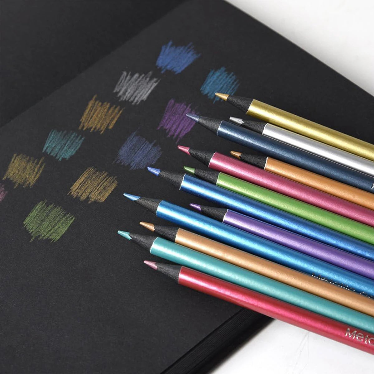 12 Colors Metallic Pencil