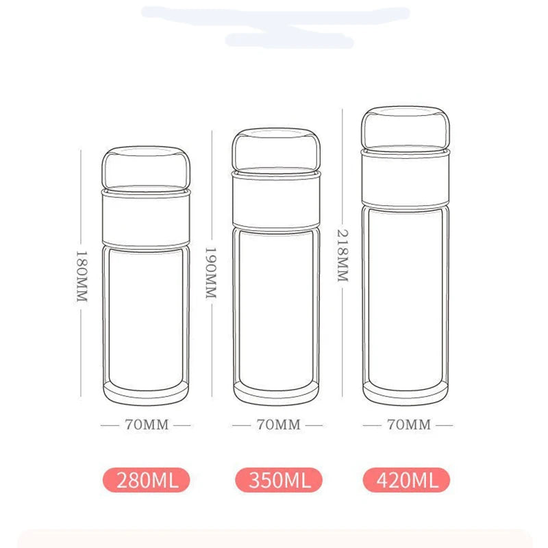 Tea separation glass