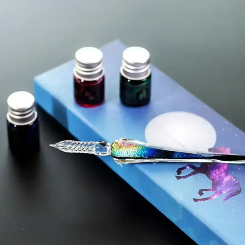 New Glass Drip Fountain Pen- MOONBIFFY