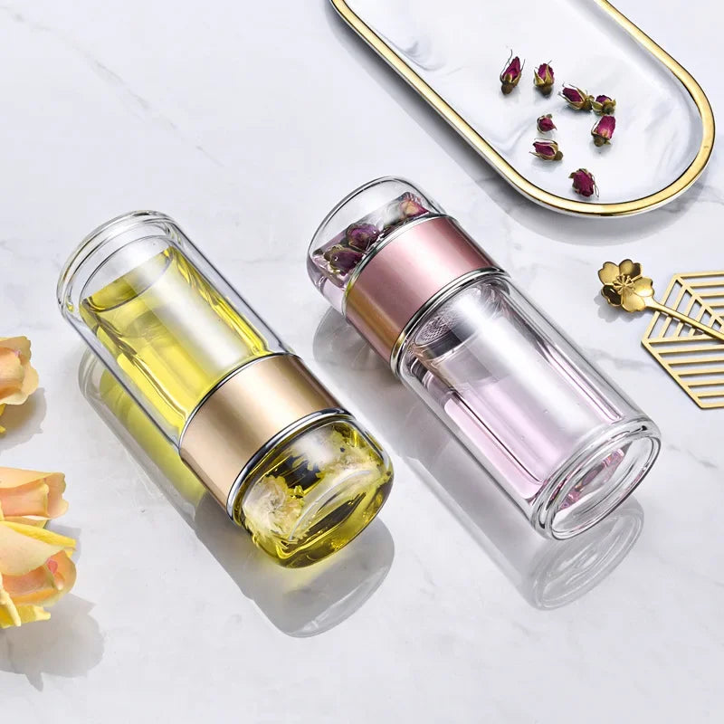 Tea separation glass