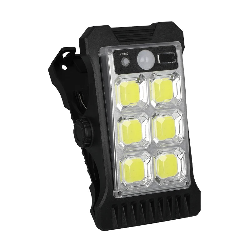 YD-18 Solar Clip Light Outdoor Portable Waterproof Body