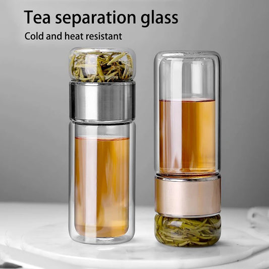 Tea separation glass