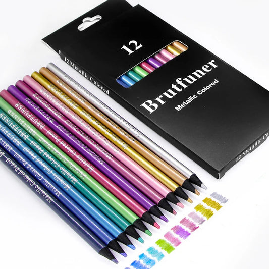 12 Colors Metallic Pencil